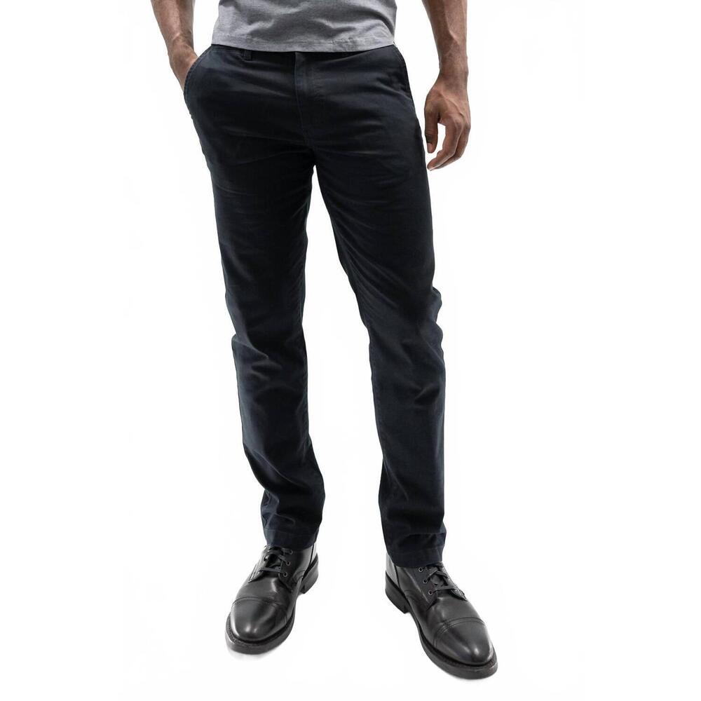 NEW DEVIL-DOG chino sateen twill pant in black